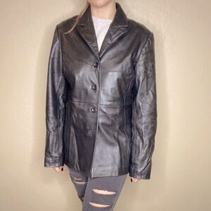 Faux leather jacket